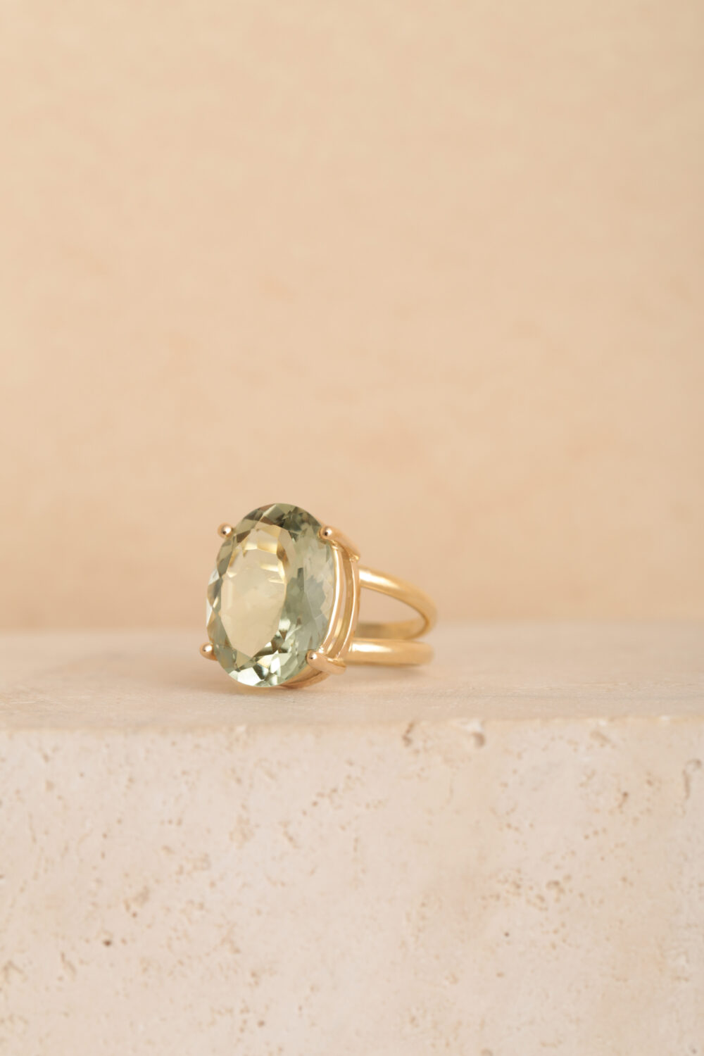 Prasiolite ring