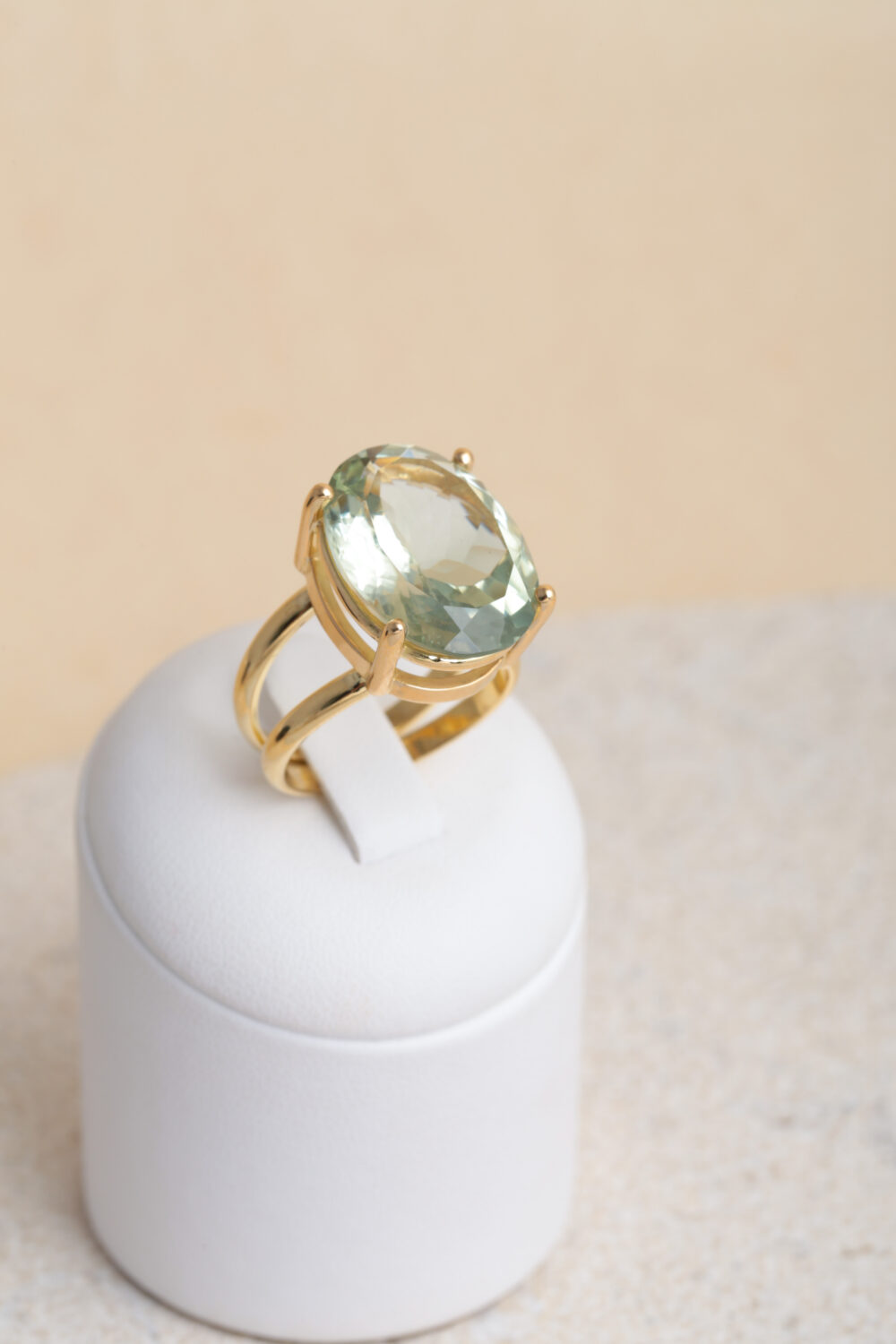 Prasiolite ring