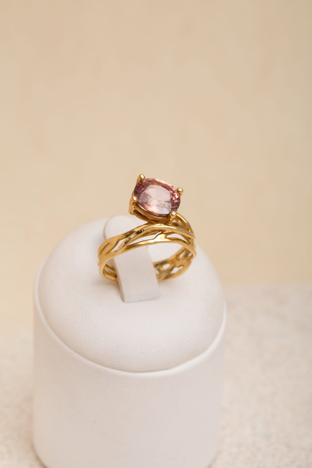 Pink Zircon ring