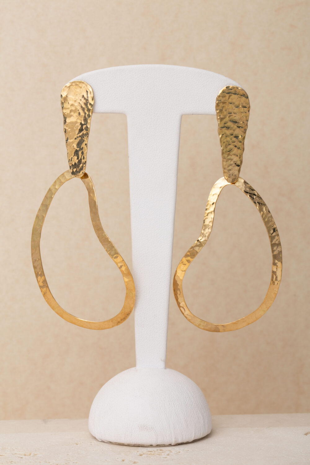 Large golden earrings