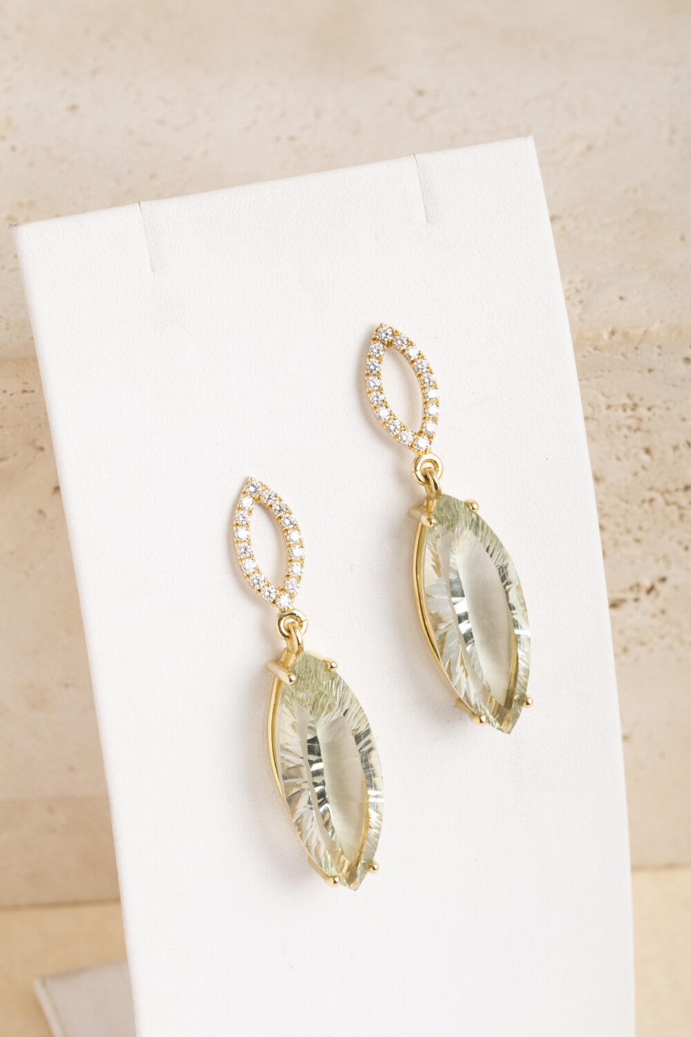Prasiolite earrings